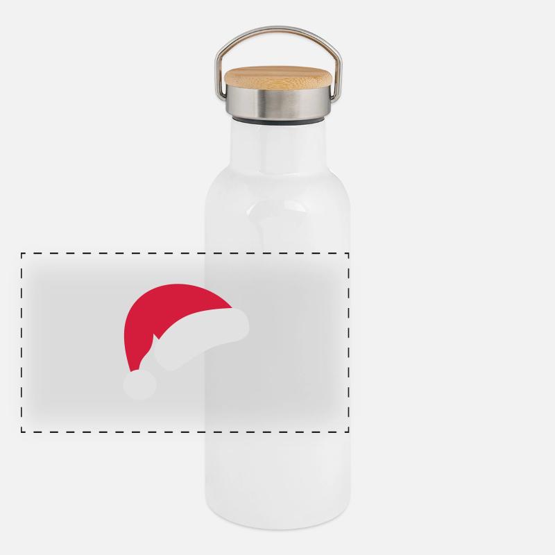 weihnachtsmütze Panorama Thermosflasche mit Bambusdeckel