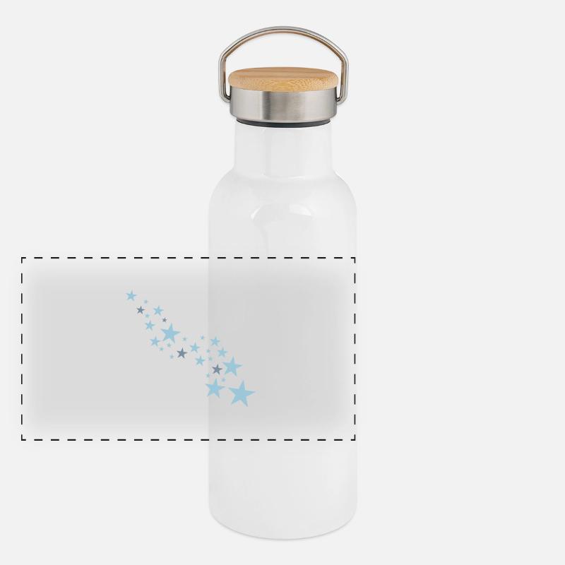 stars Panorama Thermosflasche mit Bambusdeckel