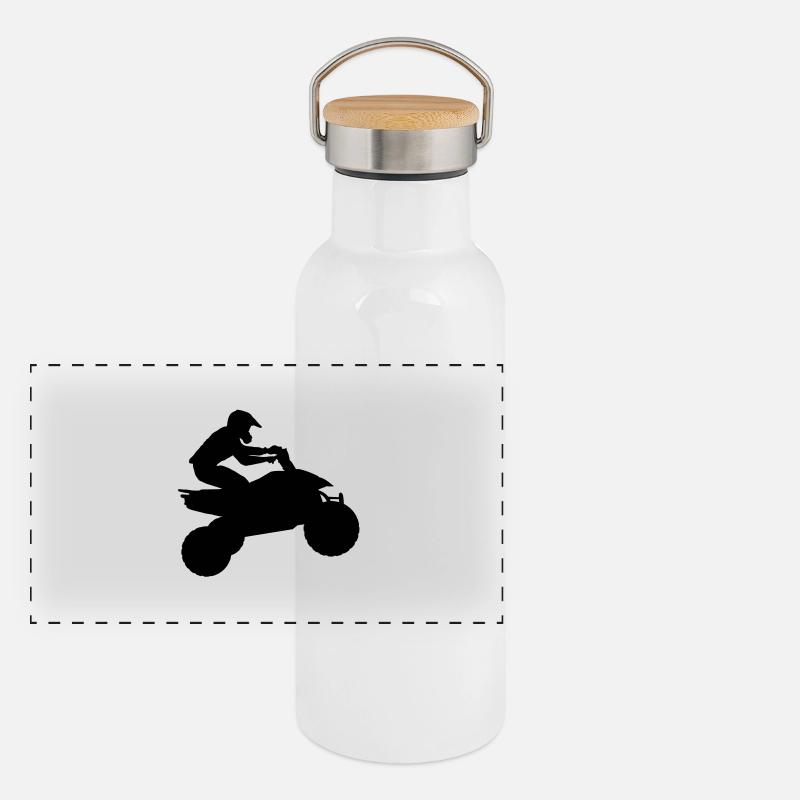 quad11 Panorama Thermosflasche mit Bambusdeckel