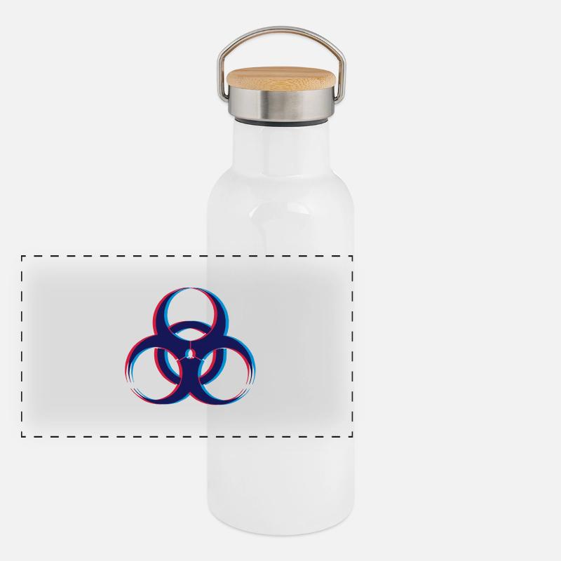Biohazard 3D Panoramic Thermal Bottle with Bamboo Lid