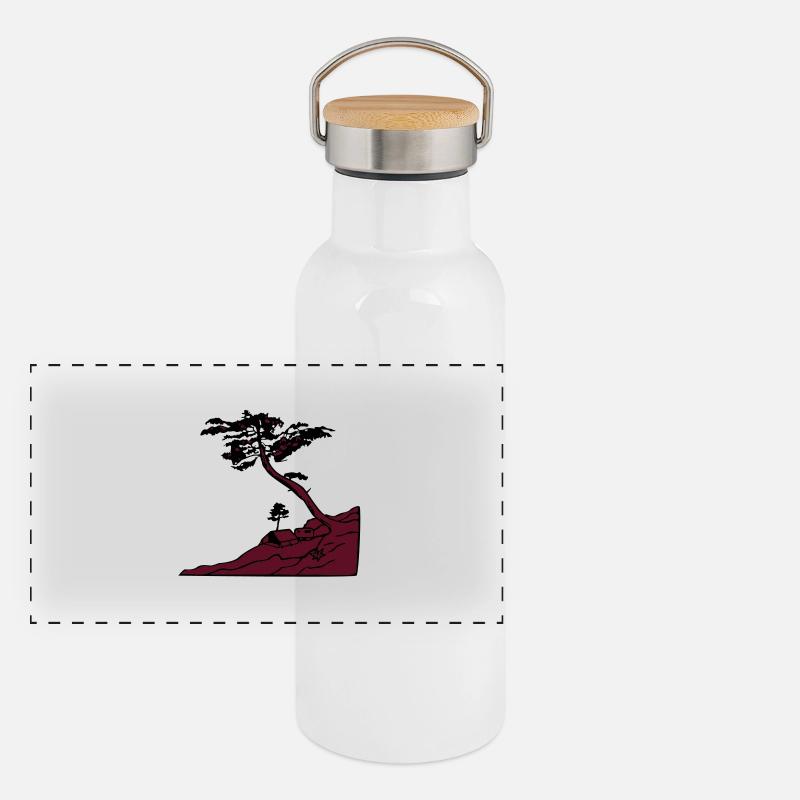 Le Gurp Panorama Thermosflasche mit Bambusdeckel