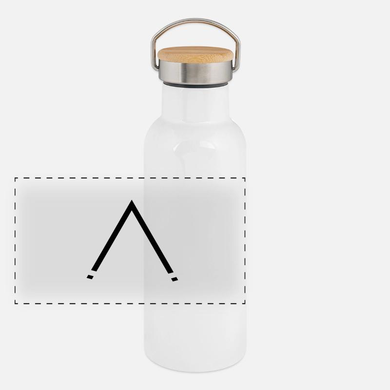 A Panorama Thermosflasche mit Bambusdeckel