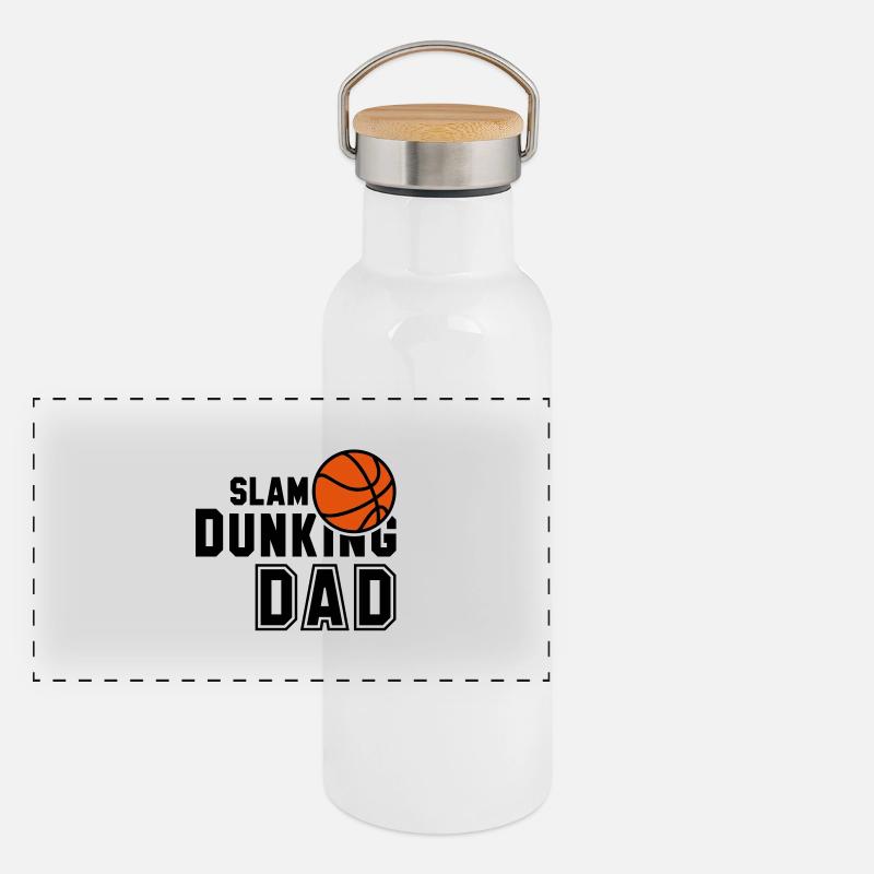 SLAM TREMPANT DAD 2 couleurs Gourde isotherme avec bouchon en bambou