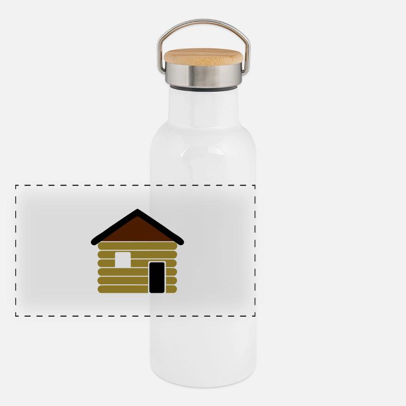 blockhaus Panorama Thermosflasche mit Bambusdeckel