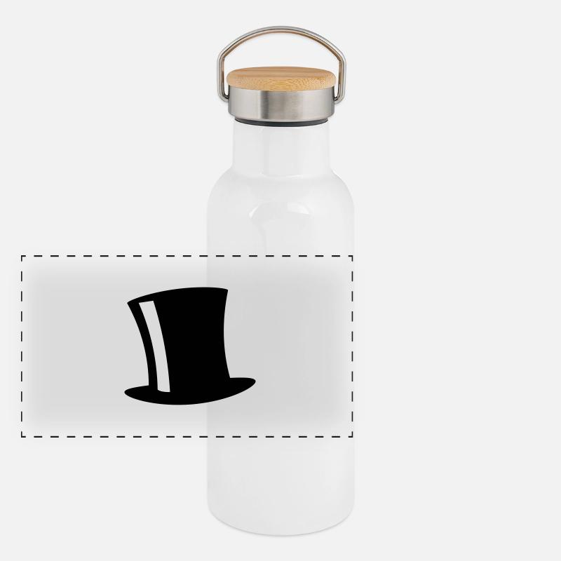 Top Hat Gourde isotherme avec bouchon en bambou