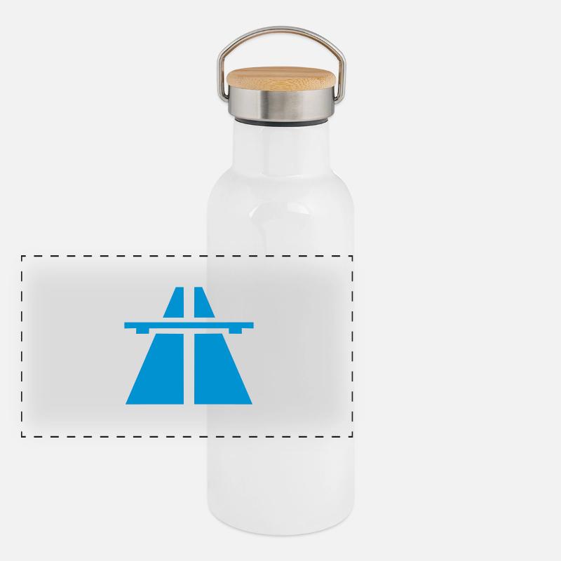 highway Panoramic Thermal Bottle with Bamboo Lid