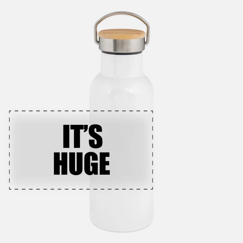 Huge Panoramic Thermal Bottle with Bamboo Lid