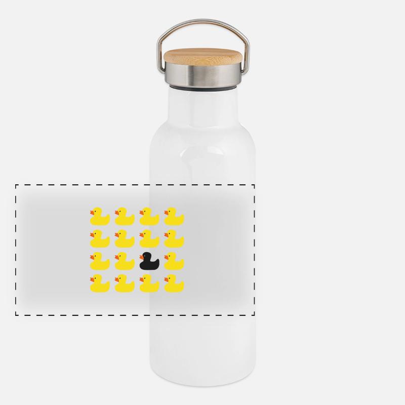 Rubber duck Panoramic Thermal Bottle with Bamboo Lid