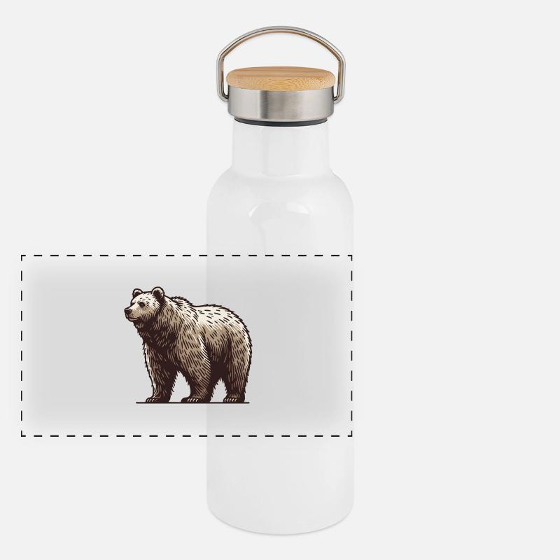 Grizzly Gourde isotherme avec bouchon en bambou
