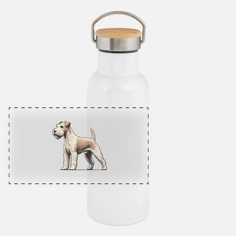 Panorama Thermosflasche mit Bambusdeckel