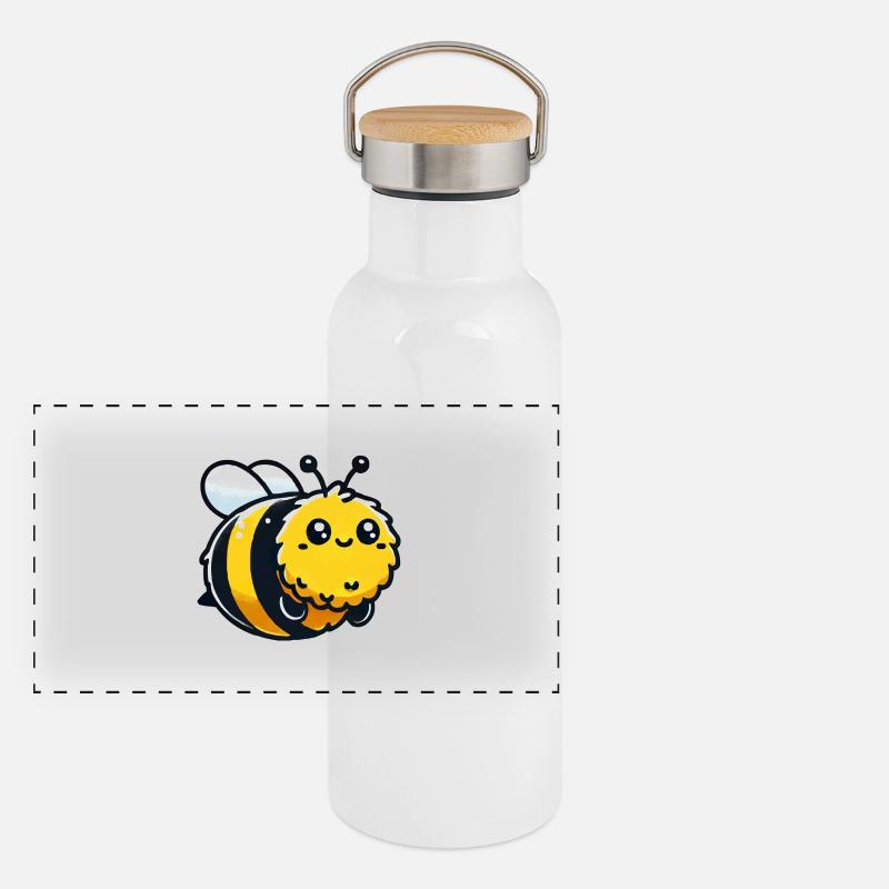 Bourdon Gourde isotherme avec bouchon en bambou