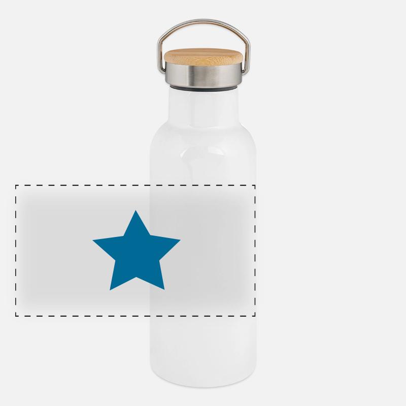 Gestirn Panorama Thermosflasche mit Bambusdeckel