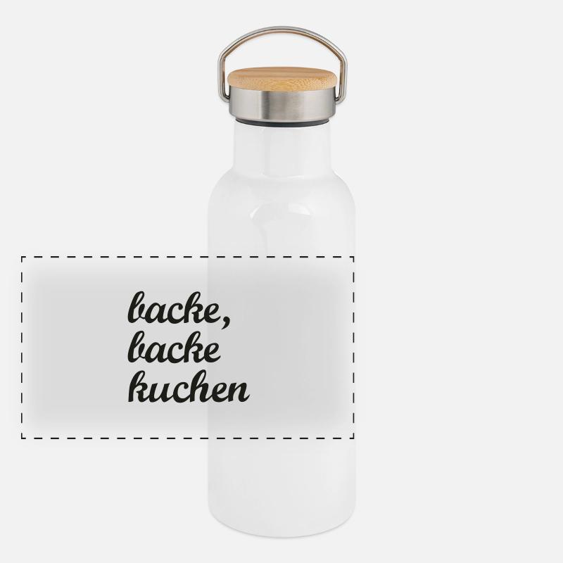 cuire, cuire gâteau Gourde isotherme avec bouchon en bambou
