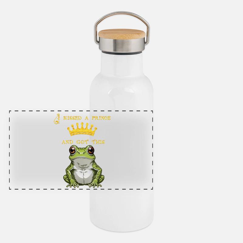 I kissed Panoramic Thermal Bottle with Bamboo Lid