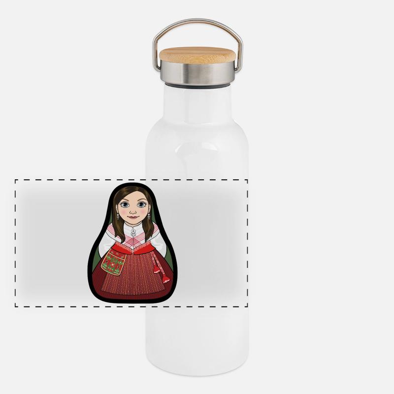 Kulla d’Ore Gourde isotherme avec bouchon en bambou