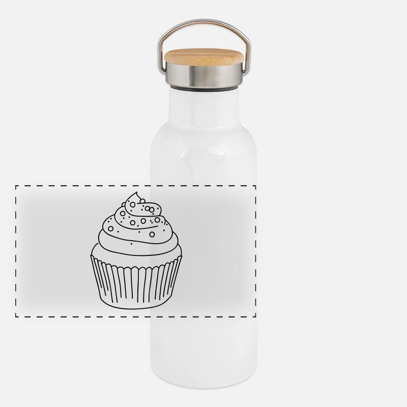 Cupcake Panoramic Thermal Bottle with Bamboo Lid