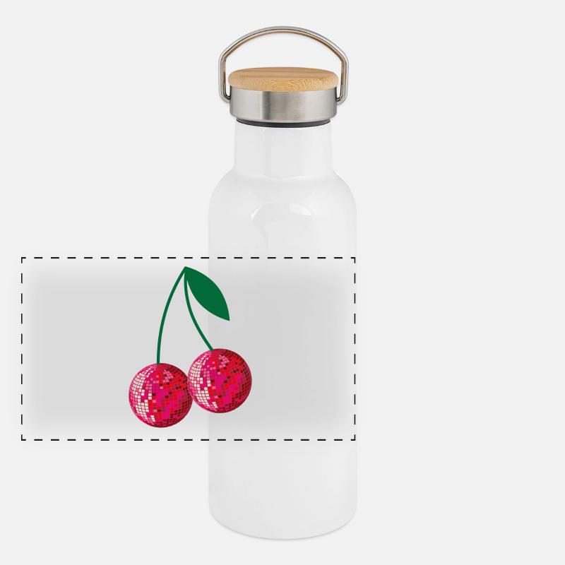 disco cherries Panoramic Thermal Bottle with Bamboo Lid