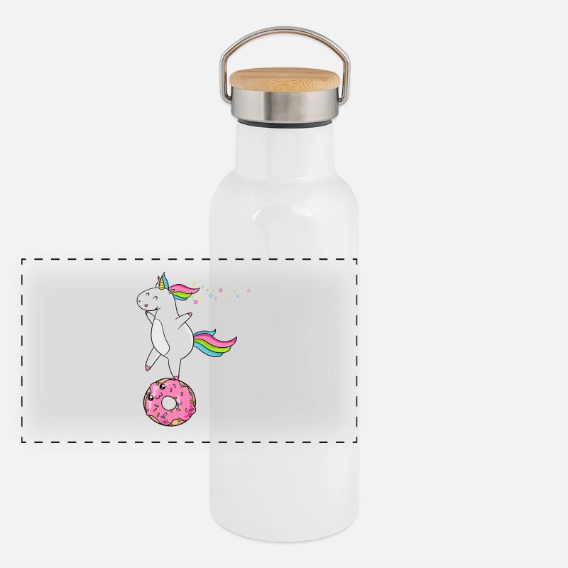 idée licorne cadeau d'anniversaire T amour Fun Gourde isotherme avec bouchon en bambou