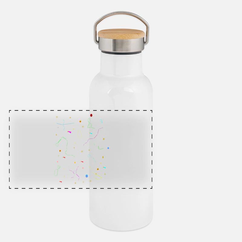 constellations Gourde isotherme avec bouchon en bambou