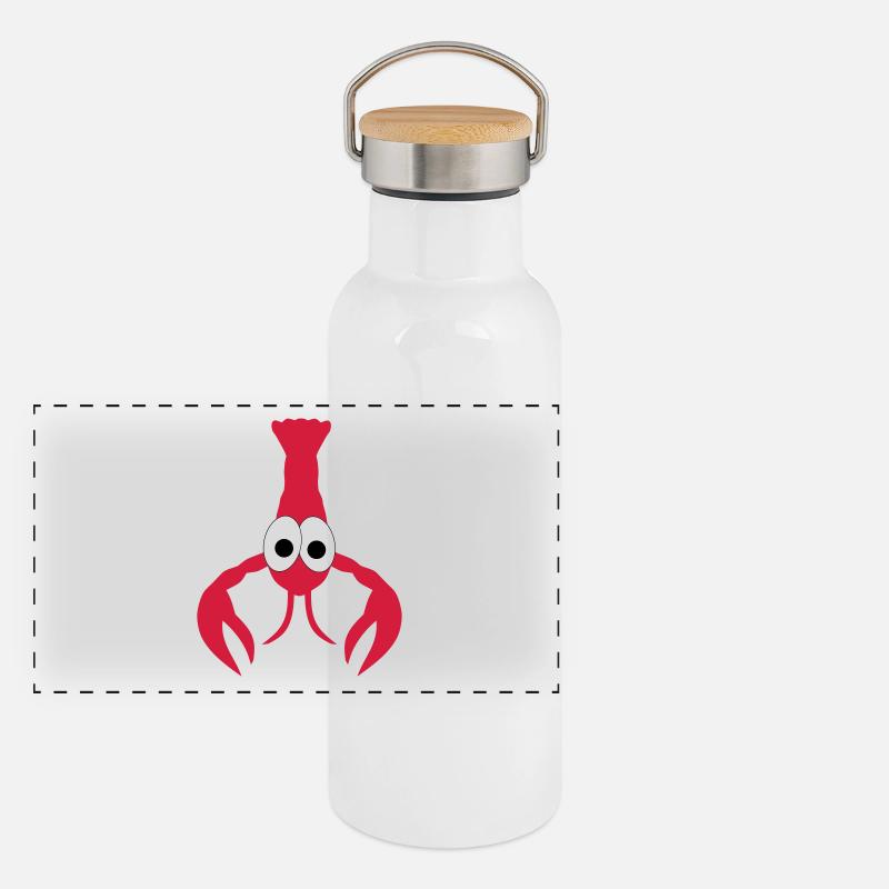 Lobster Panoramic Thermal Bottle with Bamboo Lid