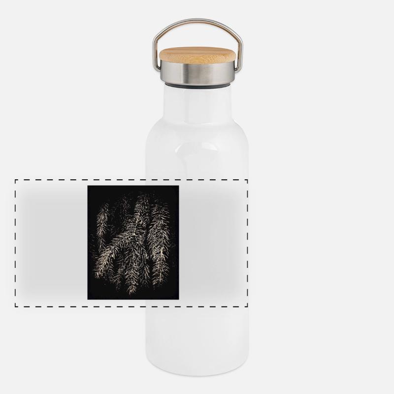 nero Pines Thermos con coperchio in bambù