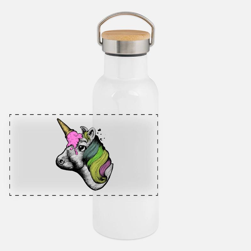 unicorn Panoramic Thermal Bottle with Bamboo Lid
