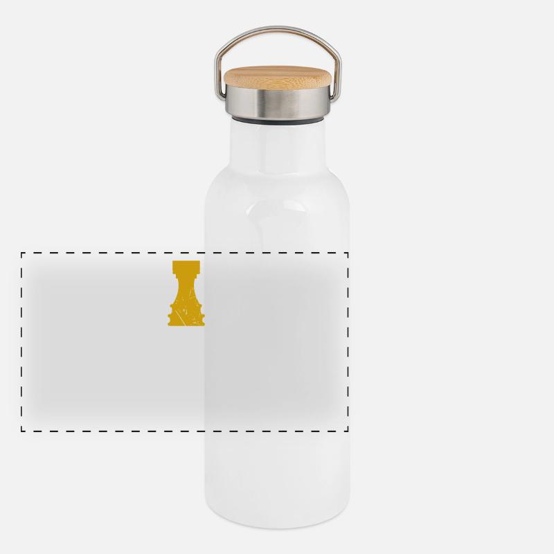 Echecs - directement au point Gourde isotherme avec bouchon en bambou