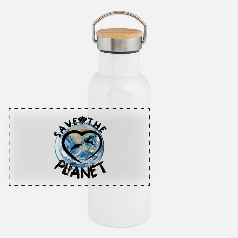 Mather Nature 🐢 Panoramic Thermal Bottle with Bamboo Lid