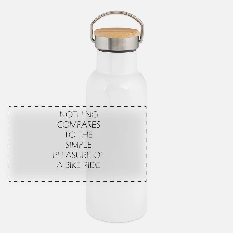 motorcycle Panoramic Thermal Bottle with Bamboo Lid