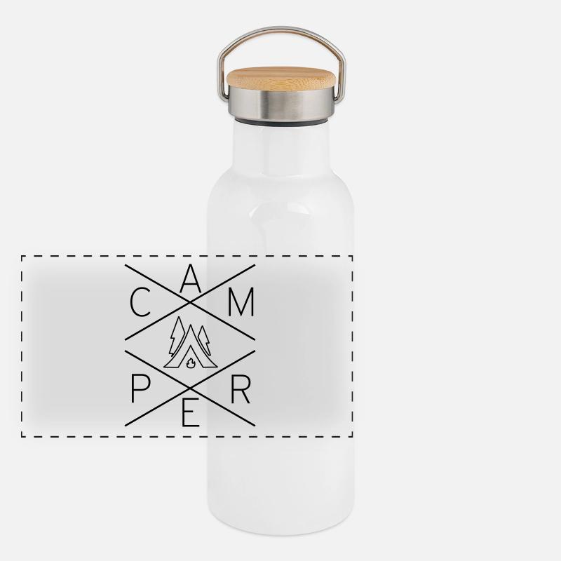 CAMPER Panoramic Thermal Bottle with Bamboo Lid