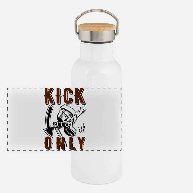 Kick only Panorama Thermosflasche mit Bambusdeckel