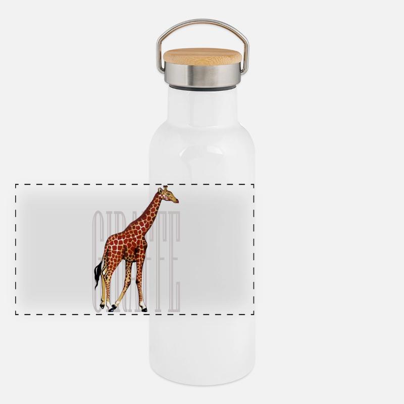 giraffe Panoramic Thermal Bottle with Bamboo Lid