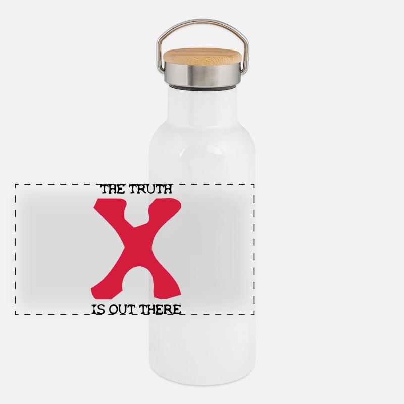 the Truth is out there Gourde isotherme avec bouchon en bambou