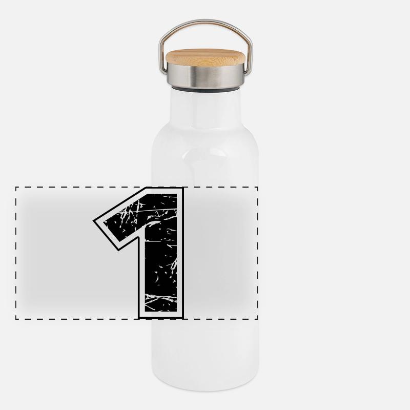 1 Panorama Thermosflasche mit Bambusdeckel