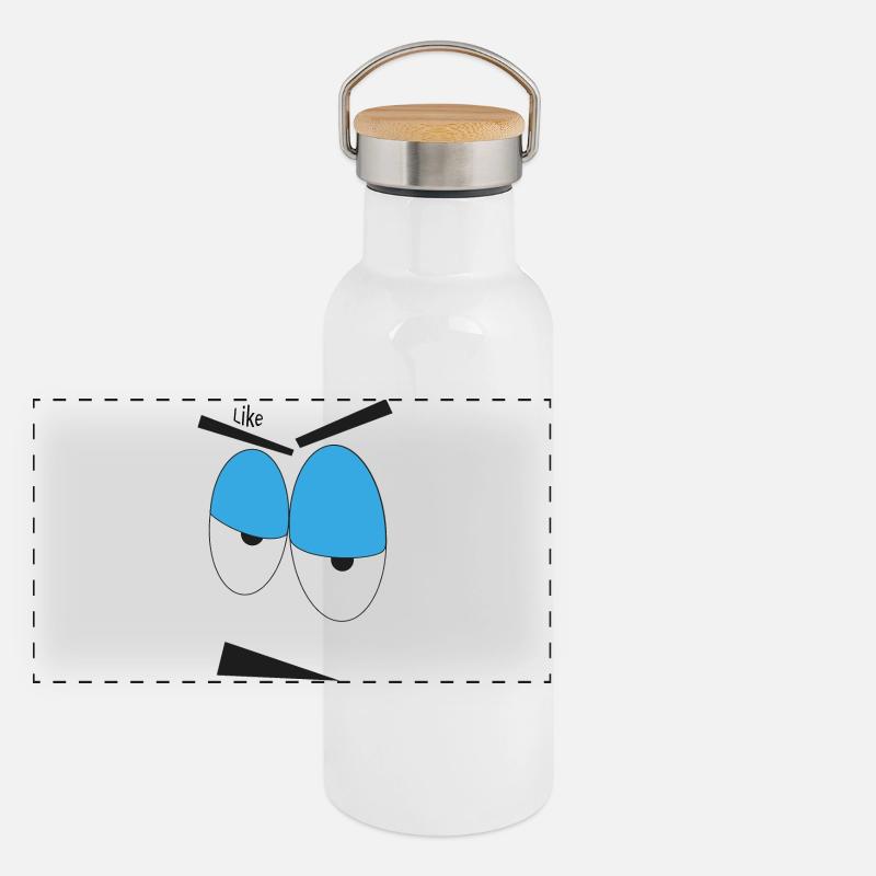 like wooh Panorama Thermosflasche mit Bambusdeckel