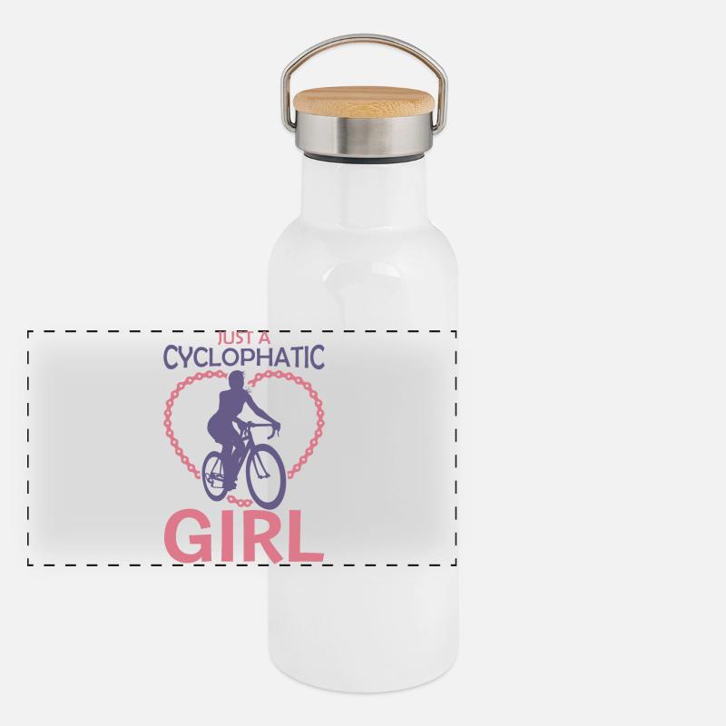 Panorama Thermosflasche mit Bambusdeckel