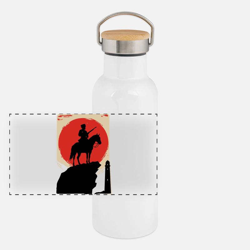 Abrek Panorama Thermosflasche mit Bambusdeckel