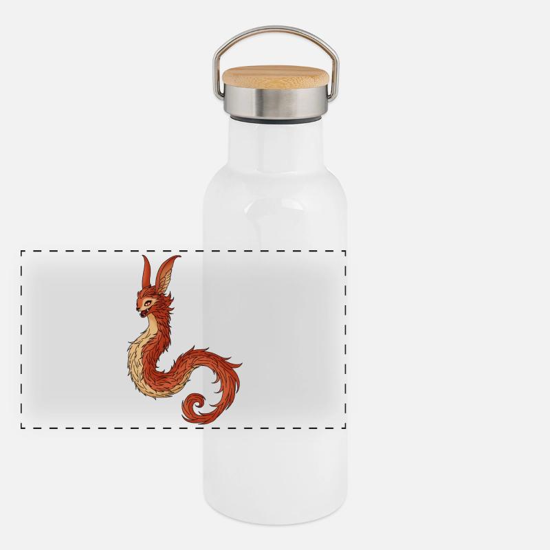 Gourde isotherme avec bouchon en bambou