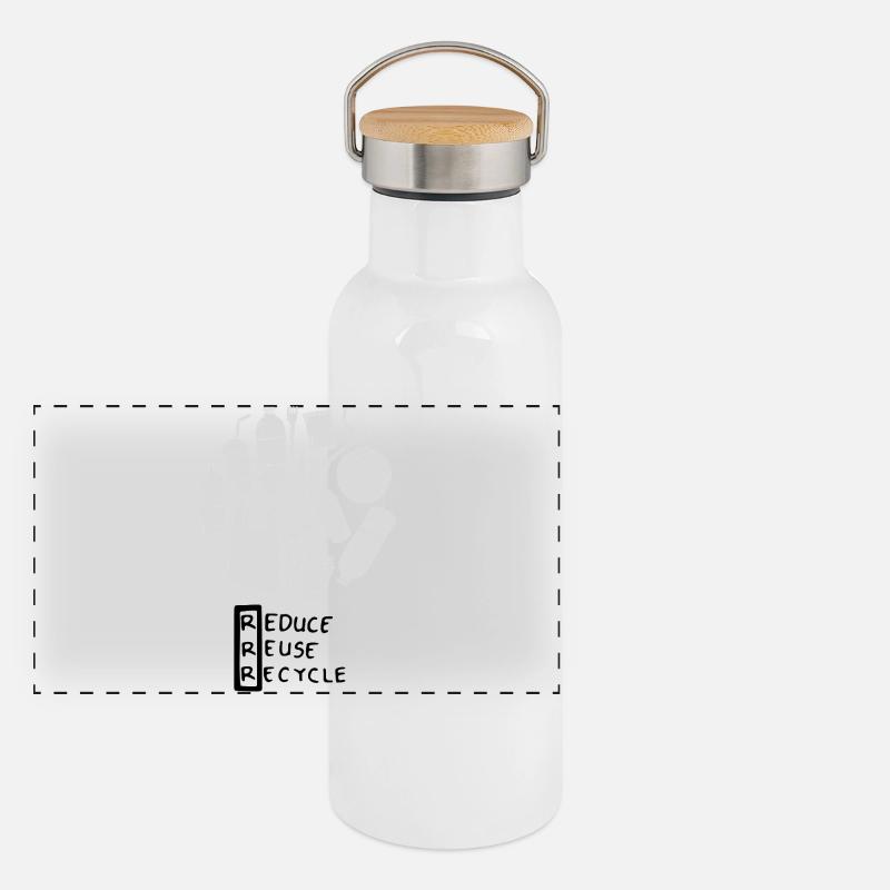 Sustainability Panoramic Thermal Bottle with Bamboo Lid