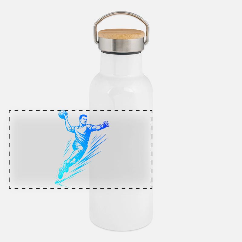 Handball style for every occasion for men Panoramic Thermal Bottle with Bamboo Lid