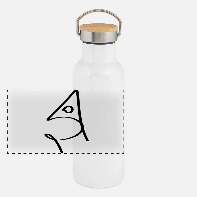 Fish in broth Panoramic Thermal Bottle with Bamboo Lid