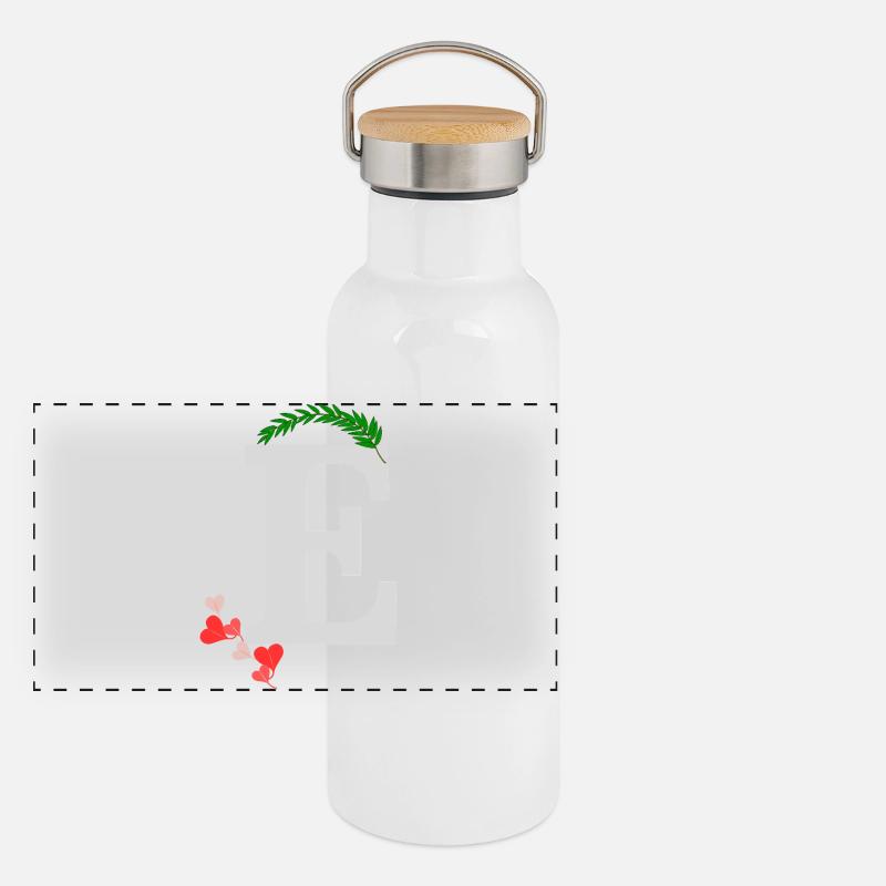Gourde isotherme avec bouchon en bambou