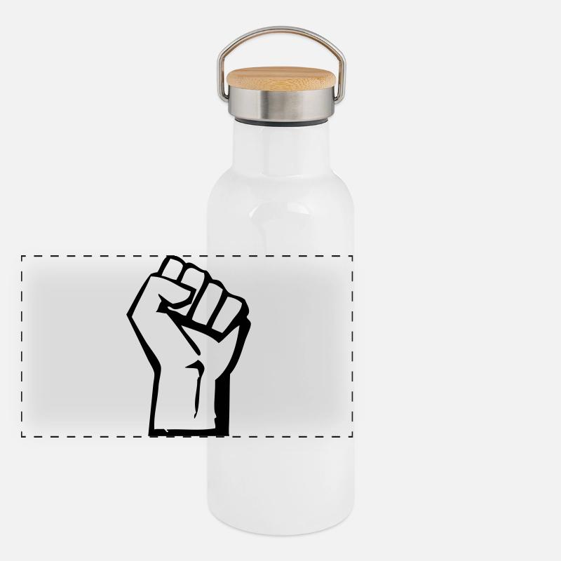 Faust - Prolétariat - Ouvrier Gourde isotherme avec bouchon en bambou