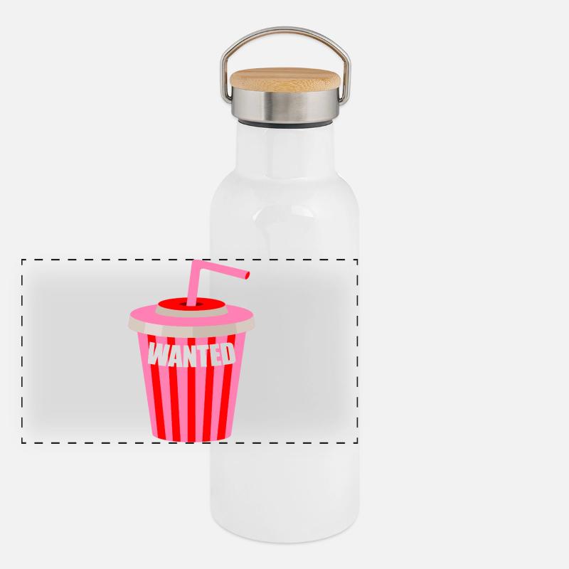 Milkshake wanted Panoramic Thermal Bottle with Bamboo Lid