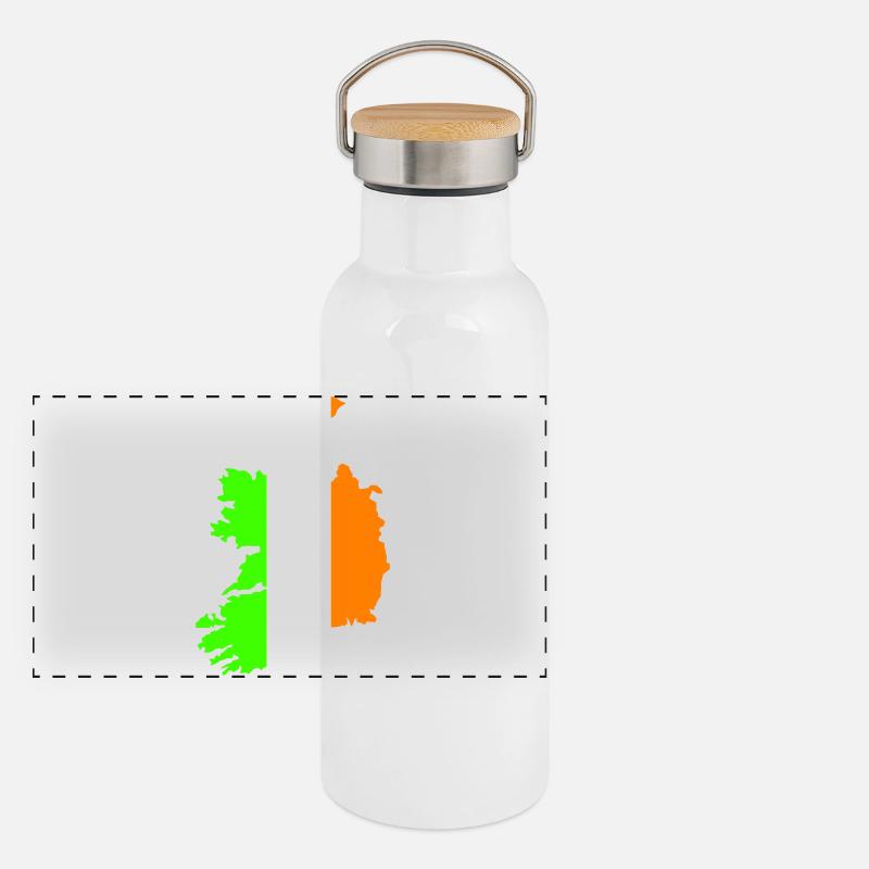 Pays d’Irlande Gourde isotherme avec bouchon en bambou