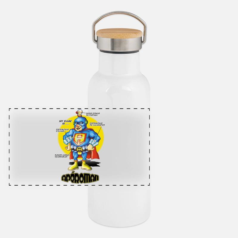 apéroman Panoramic Thermal Bottle with Bamboo Lid