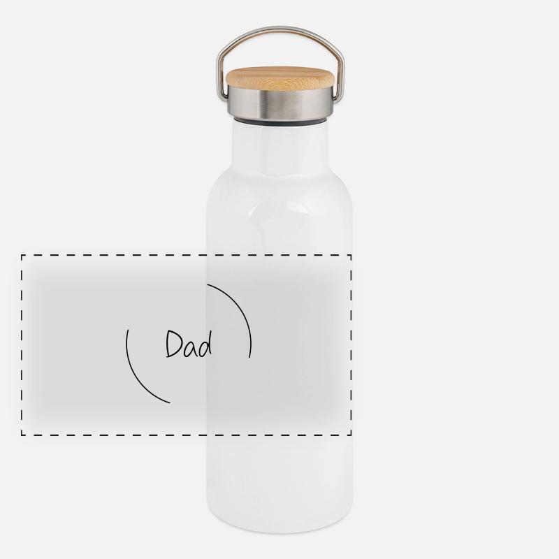 Dad Panorama Thermosflasche mit Bambusdeckel