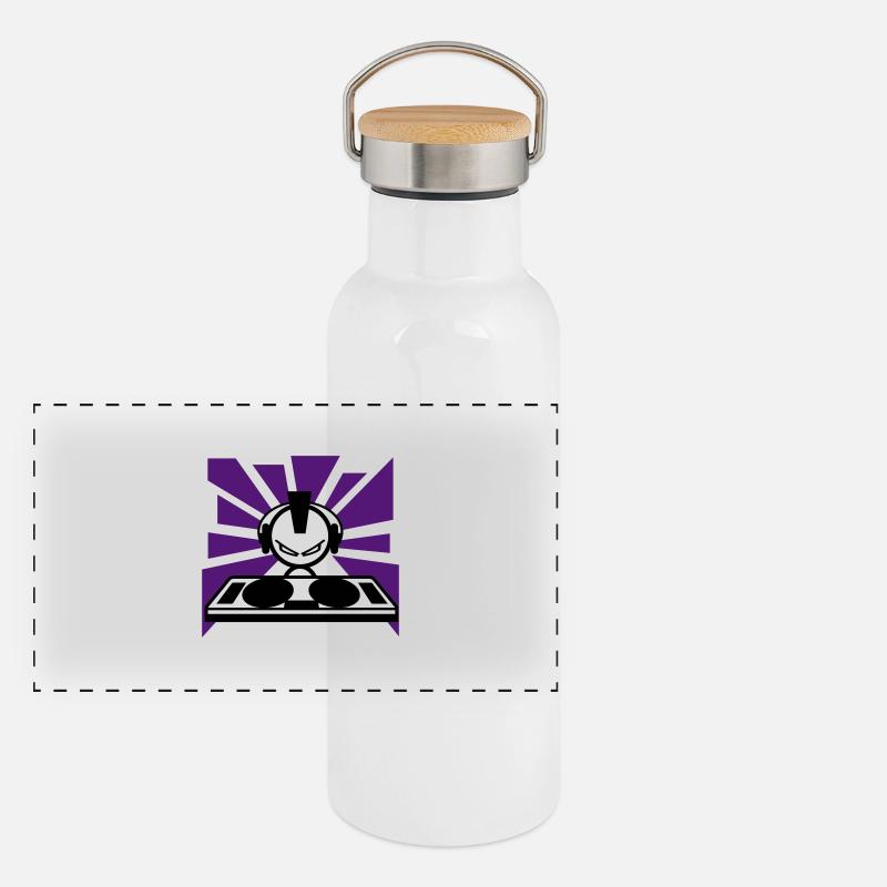sound Panorama Thermosflasche mit Bambusdeckel