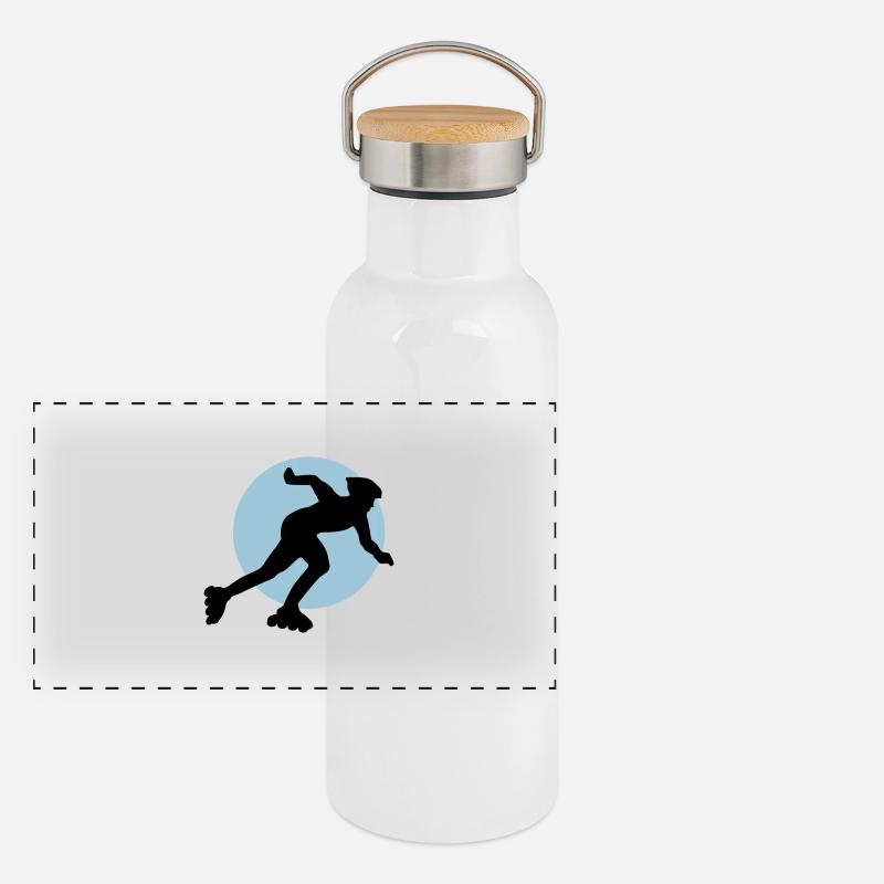 inliner_2c Panorama Thermosflasche mit Bambusdeckel