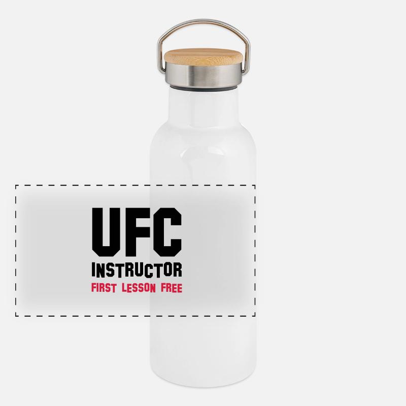 ufc instructor Panoramic Thermal Bottle with Bamboo Lid